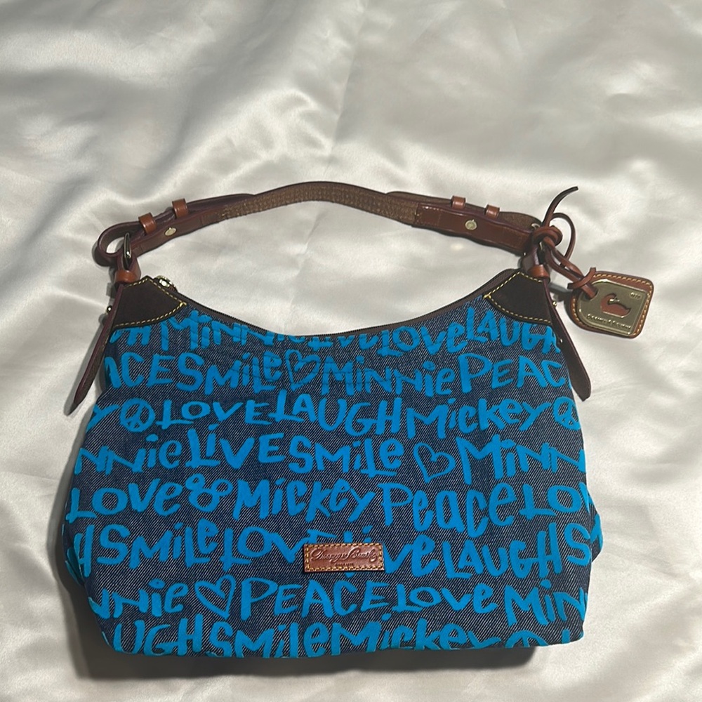 Disney Dooney & Bourke Denim and Felt Material Shoulder Handbag